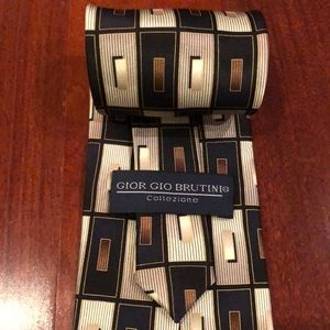 Men’s 100% silk tie - Gior Gio Brutini necktie
